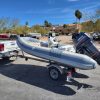 A great Novurania RIB center console with 40 HP Yamaha and trailer